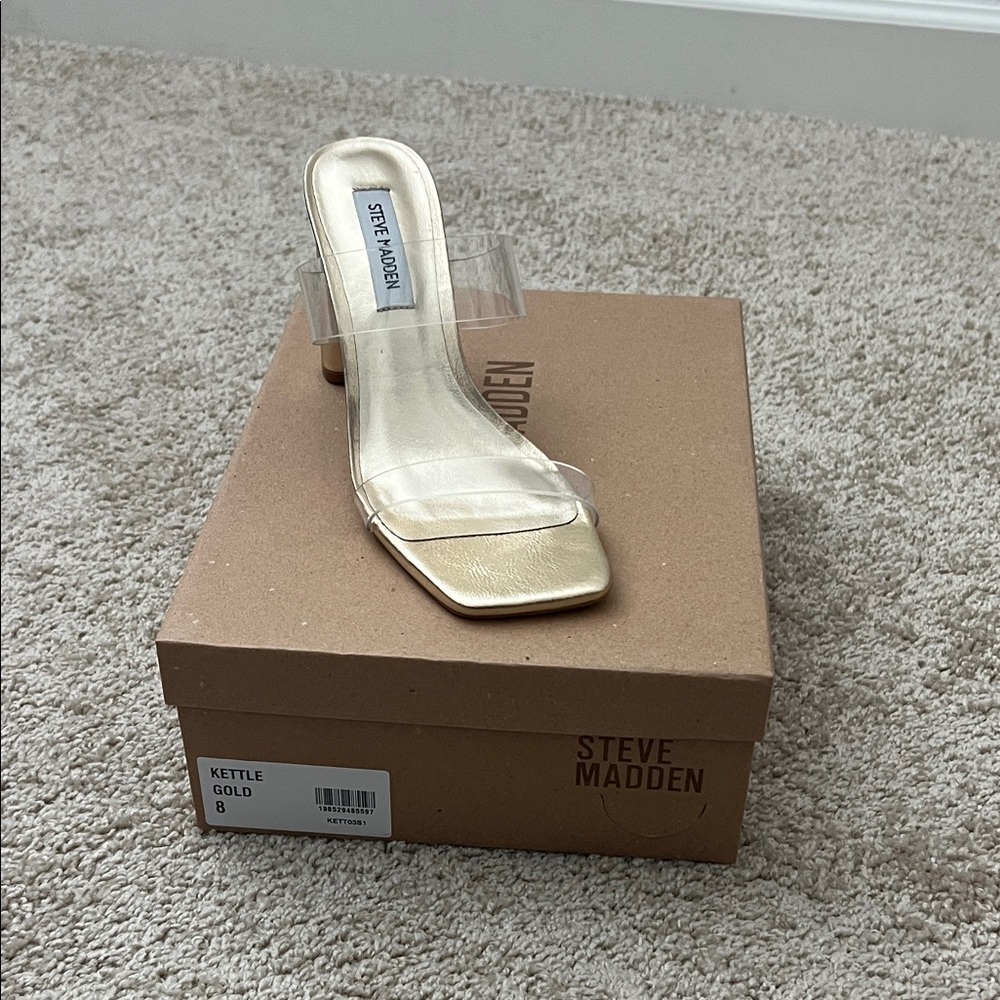 Steve Madden Gold Heeled Sandals